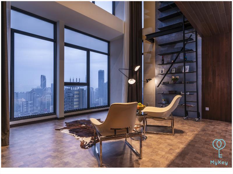 Expressionz Professional Suites By Mykey Kuala Lumpur Exterior foto 3D rendering of a living room